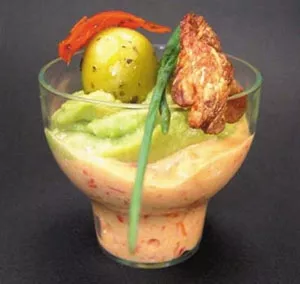 Verrine forme tulipe à usage unique