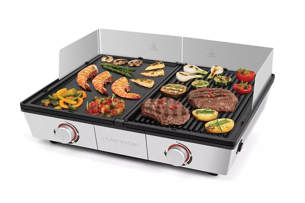 Combiné Plancha-Grill Pro QPL800 Riviera & Bar