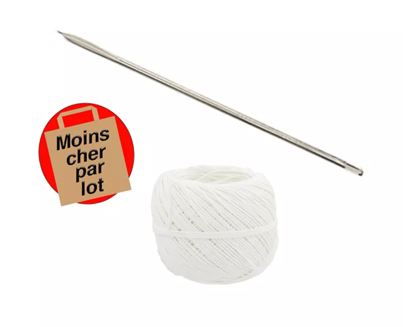 Aiguille à brider + Ficelle à volaille