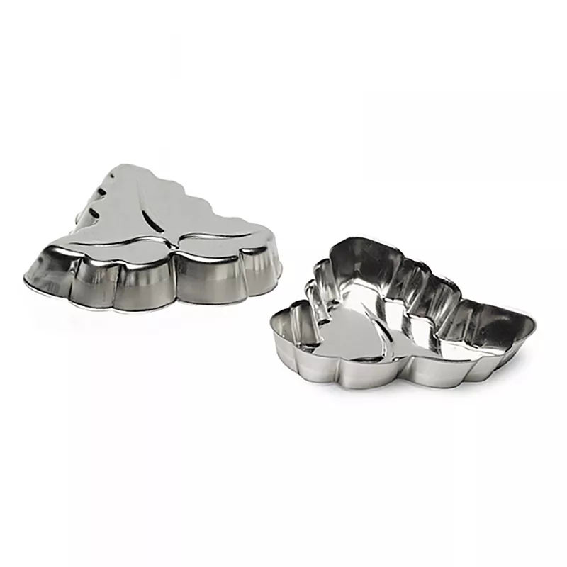 Moule à tartelette feuille de vigne fer blanc Gobel