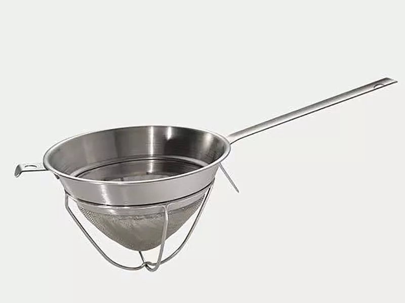 Chinois Etamine Inox avec renfort maille fine De Buyer