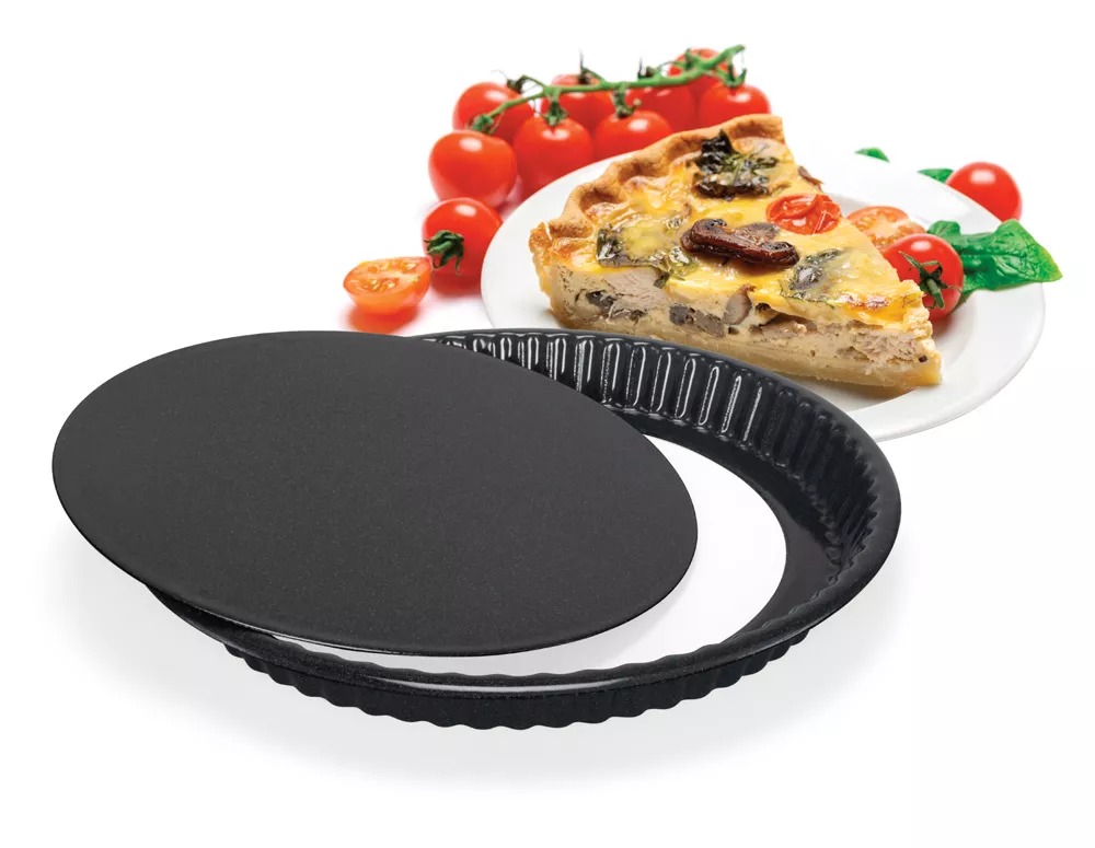 Moule à Tarte Acier Emaillé Fond Démontable Patisse