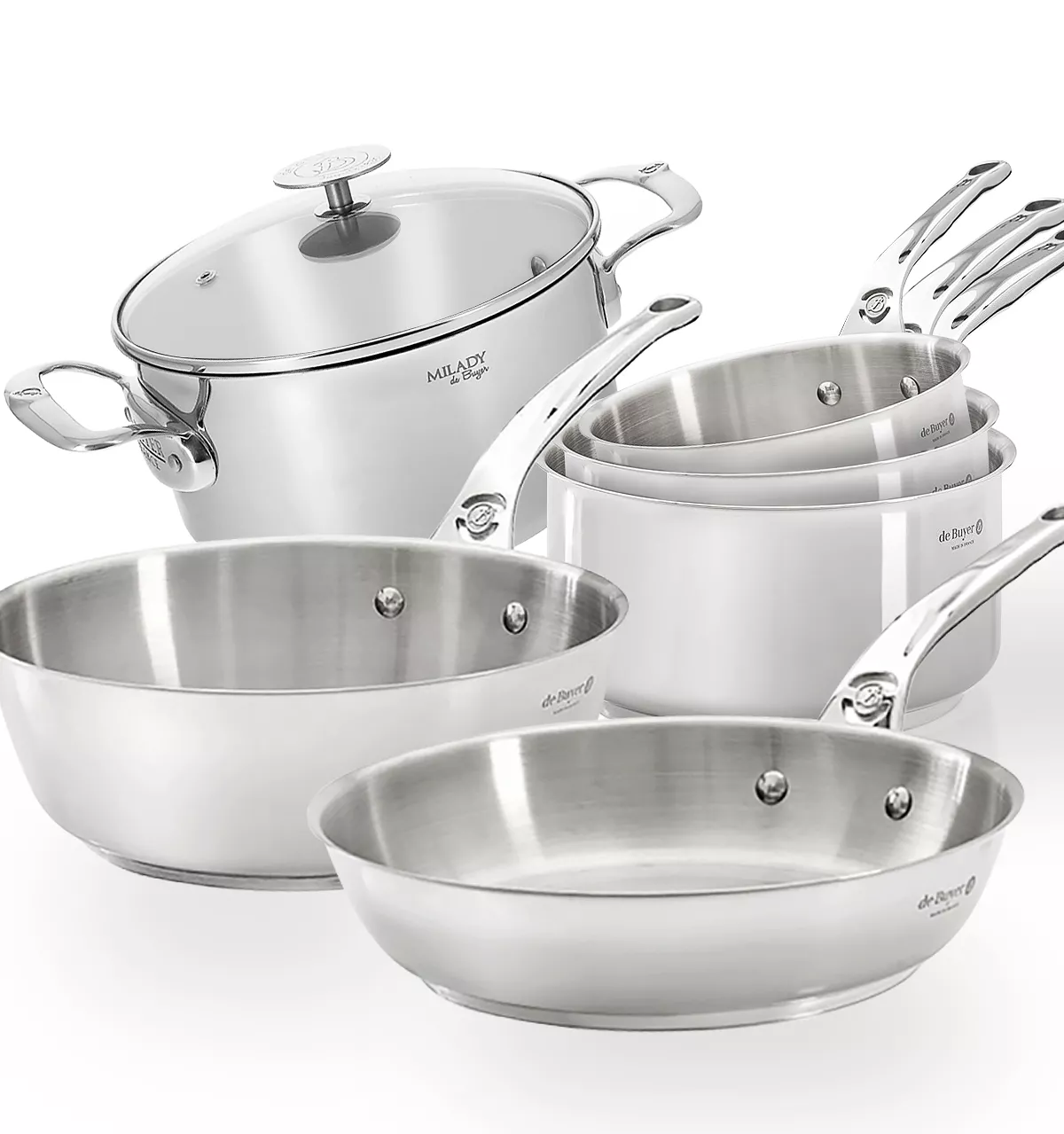 Ensemble Batterie Milady de Buyer 11 pièces