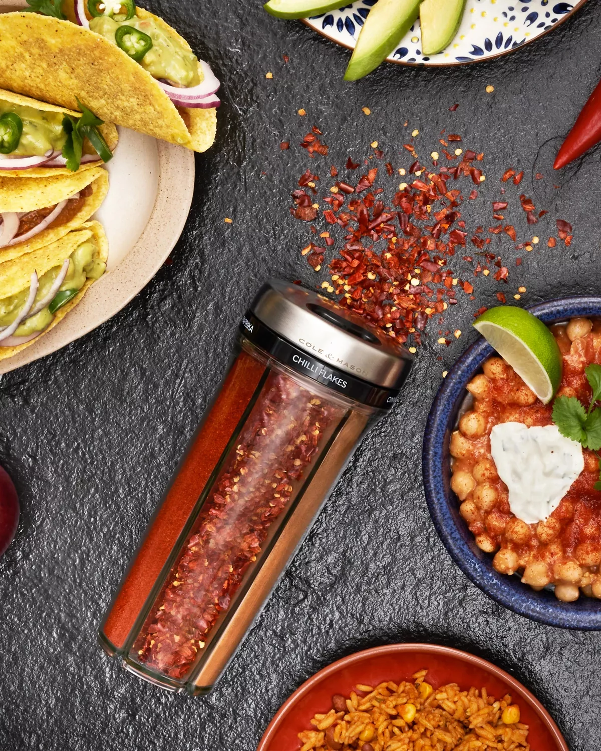 Shaker à herbes et épices Saunderton Cole et Mason