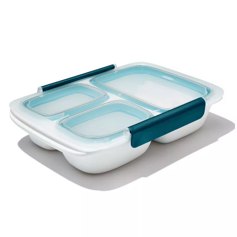 Boîte repas 3 compartiments 900 ml Prep & Go Oxo