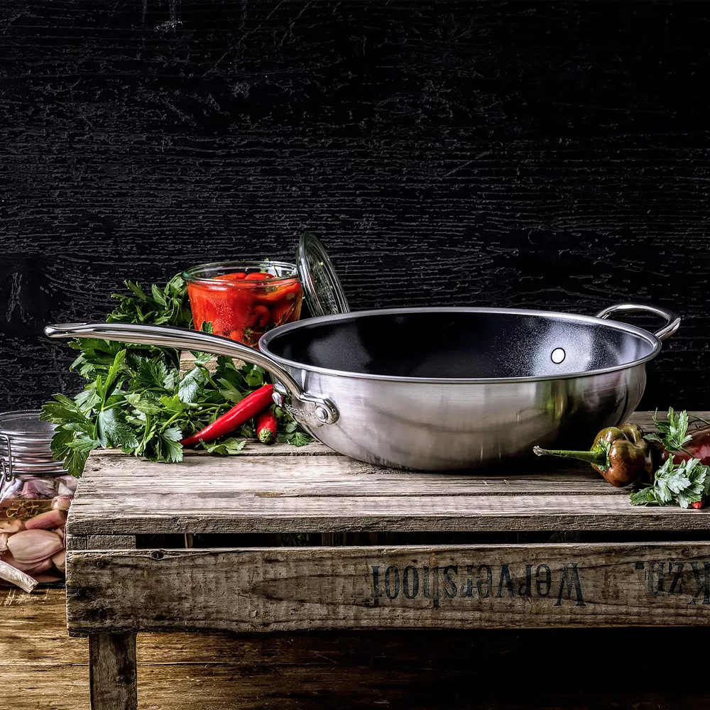 Wok à Revêtement Antiadhésif en Céramique Première Greenpan