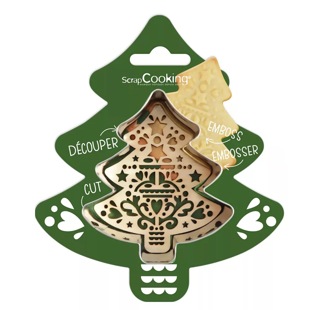 Découpoir Embossoir Sapin Scrapcooking