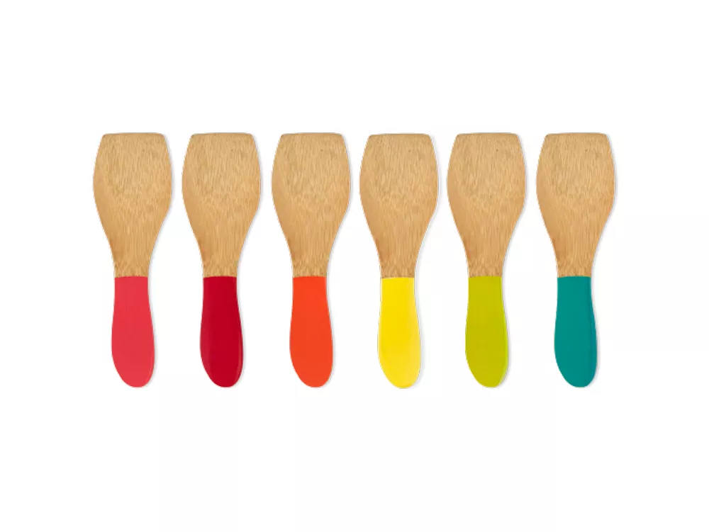 Spatules à raclette en bambou Pebbly