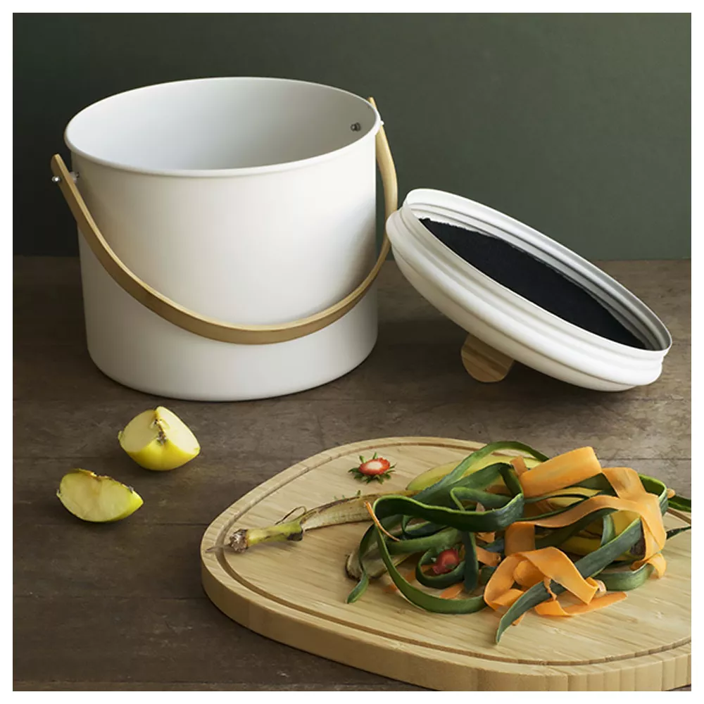 Set Zéro Déchet et seau à compost Pebbly