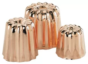 Moules à cannelés en cuivre