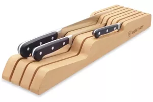 Set 3 couteaux Wüsthof et porte-couteaux