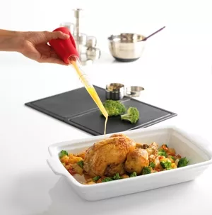 Poire à jus silicone et verre Mastrad