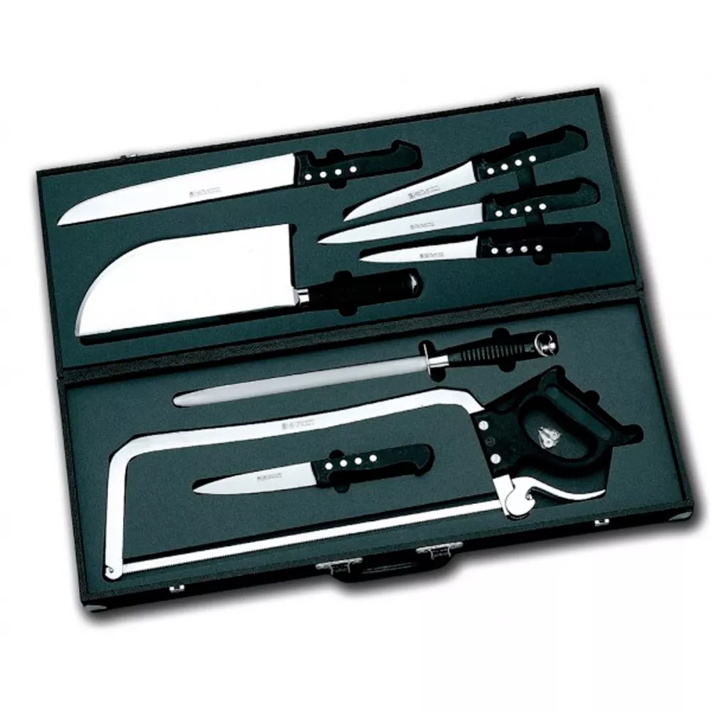 Mallette de boucher 8 pièces Classic Fischer Bargoin