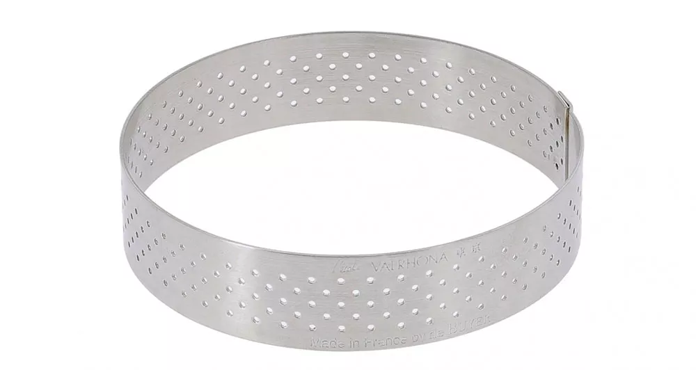 Cercle à Tarte Perforé Valrhona De Buyer