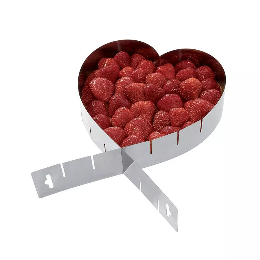 Moule Coeur Inox Extensible