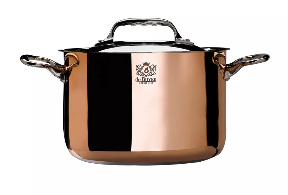 Braisière Cuivre Inox Induction avec Couvercle De Buyer "Prima Matera"