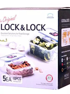 Set de 5 boites " Les Essentielles " Lock & Lock