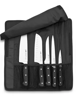 Trousse Souple + 5 Couteaux Pluton Sabatier