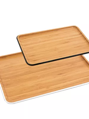 Plateaux de Service Bambou Pebbly