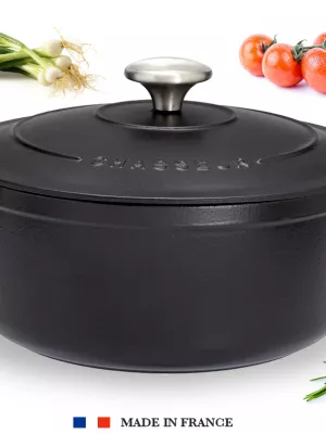 Cocotte fonte Chasseur ronde