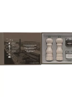Coffret Les Inséparables Moulins Paris Lazuré Blanc Peugeot