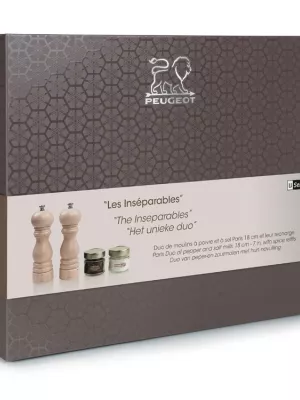 Coffret Les Inséparables Moulins Paris Lazuré Blanc Peugeot