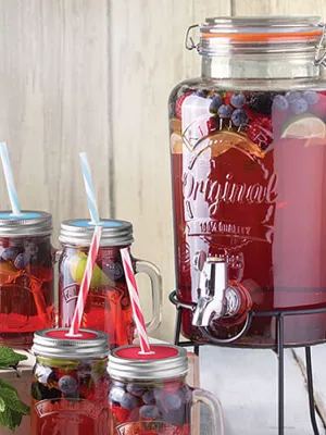 Distributeur de boissons en Verre Kilner