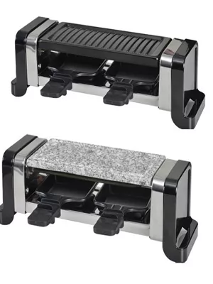 Appareil à Raclette noir 2 personnes Kitchenchef