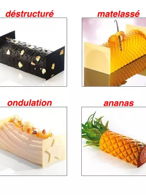 Set de 4 Inserts Décor Bûche De Buyer