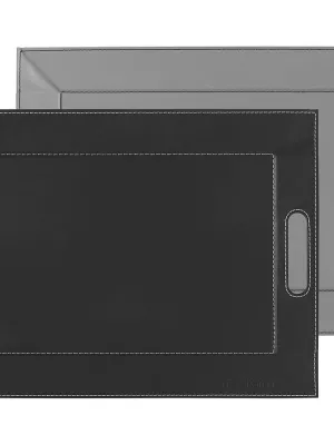 Plateau Réversible en Simili-Cuir Freeform