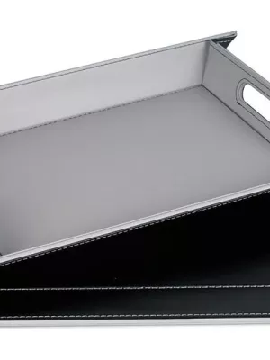 Plateau Réversible en Simili-Cuir Freeform