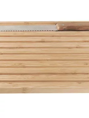 Planche à Pain Bamboo & Couteau cranté Pebbly