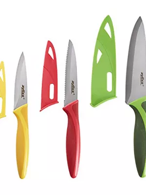 Set 3 Couteaux + Planche PVC Zyliss