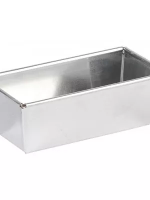 Moule à Cake en fer blanc Plié bordé sur fil Gobel