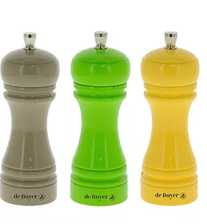Moulin poivre/sel/épices Java 14 cm laqué Marlux De Buyer