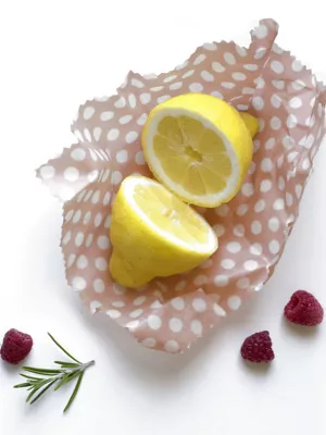 Set 3 Feuilles d'Emballage Alimentaire Cire d'Abeille Pebbly