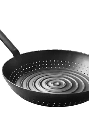 Poêle à marrons et châtaignes tous feux De Buyer