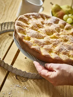 Moule Tarte Cannelée Inox Fond Amovible De Buyer