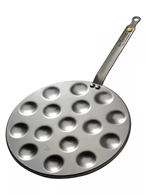 Poêle à mini-blinis et poffertjes Mineral B-Element De Buyer