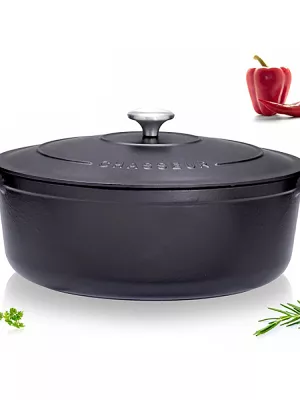 Cocotte fonte Chasseur ovale