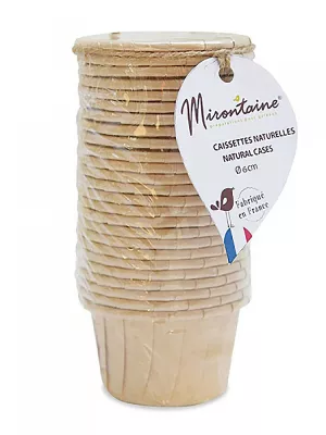 Caissettes pâtisserie en papier recyclé Mirontaine