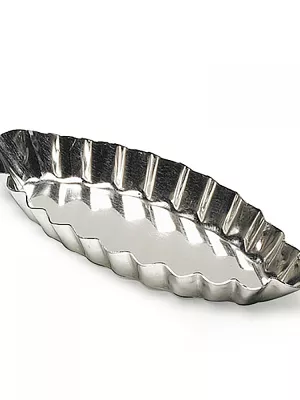 Moule barquette cannelée fer blanc Gobel