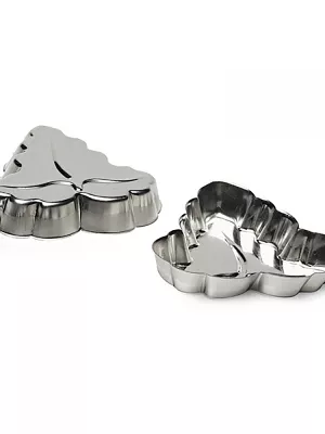 Moule à tartelette feuille de vigne fer blanc Gobel