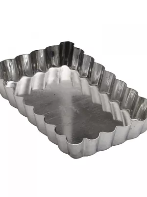 Moule à tartelette rectangulaire fer blanc Gobel