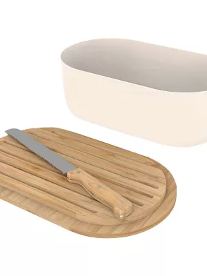 Boîte à pain avec Couteau et sac Pebbly