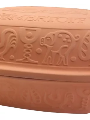 Cocotte Romertopf grand modèle décorée