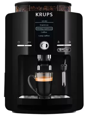 Cafetière Espresseria Noire avec Ecran LCD Krups