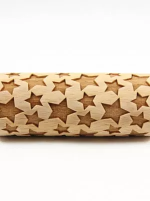 Mini Rouleau à Pâtisserie Décor Etoiles Folkroll