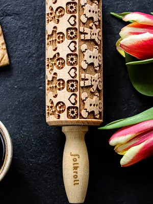 Rouleau à Pâtisserie Décor Noël Folkroll