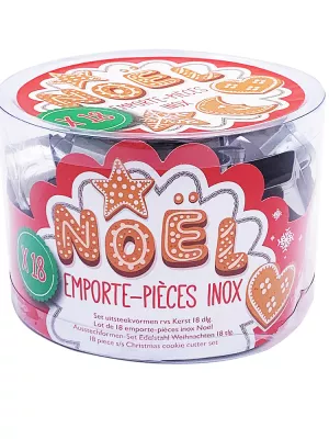 Lot 18 découpoirs inox Noël Patisse